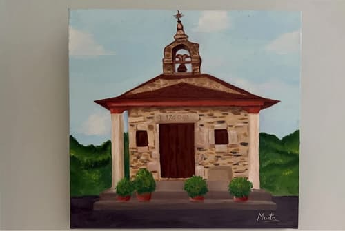 Cuadro pintado a mano en Ferrol