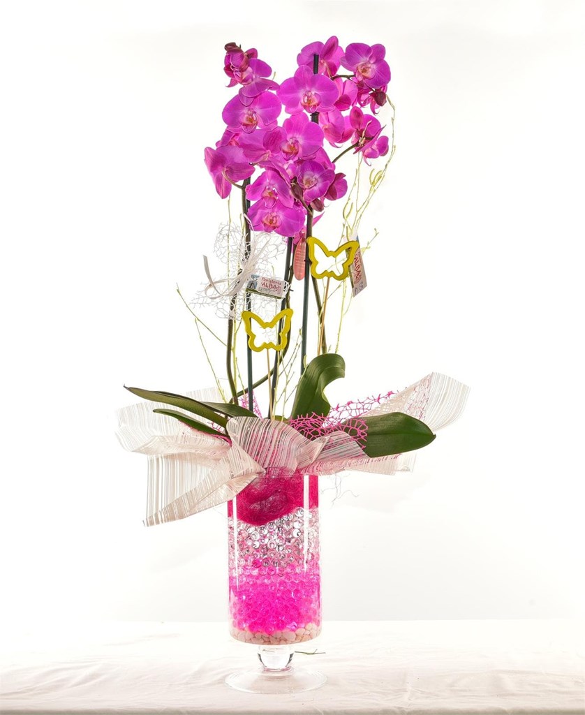 Foto 1 Orquídea en cristal P015 